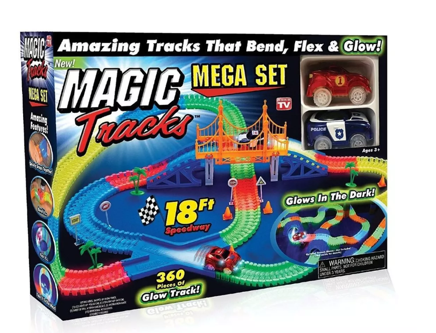 Pista De Carros De Carreras Magic Tracks Con Luces 18 Pies